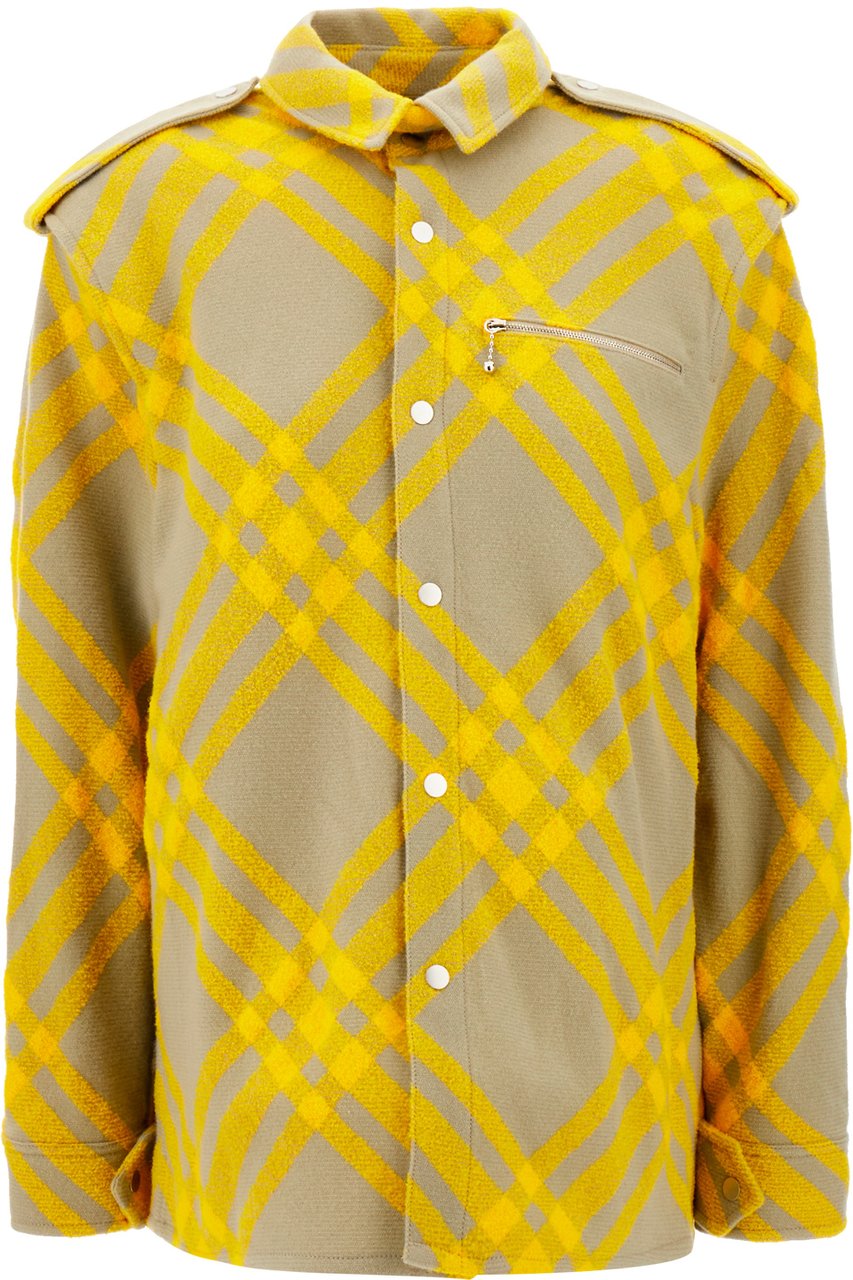 Burberry Burberry Printed wool blend shirt Divers