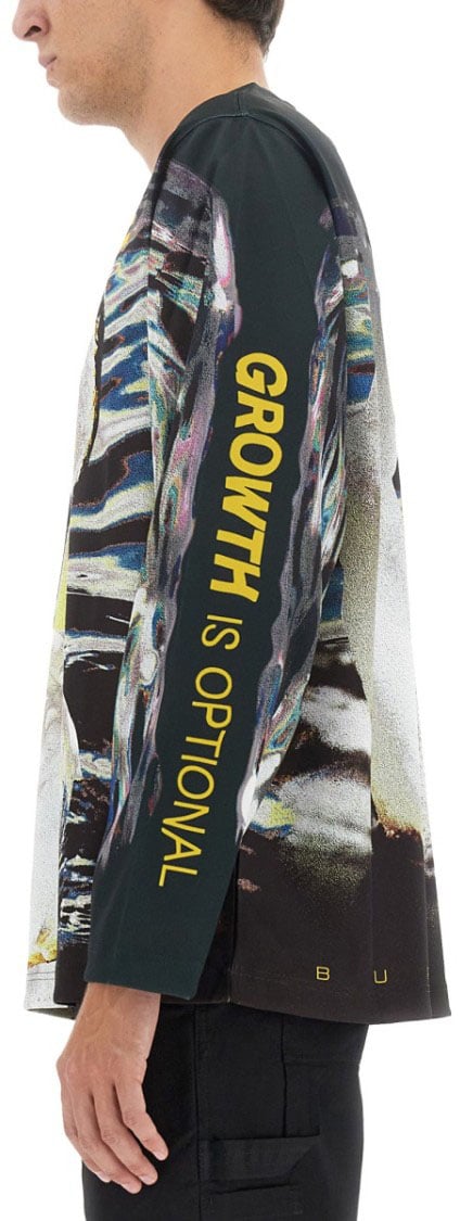Burberry Swan Print T-Shirt Zwart