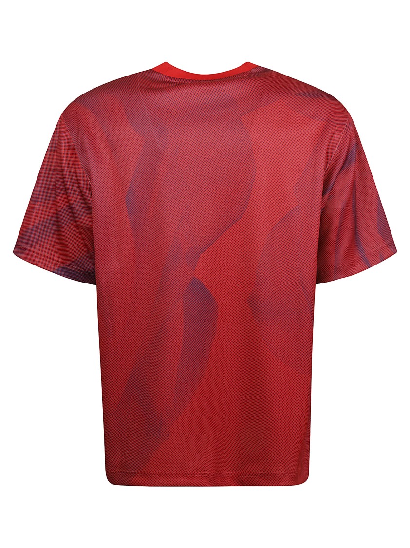 Burberry Oversized Mesh T-Shirt Rood