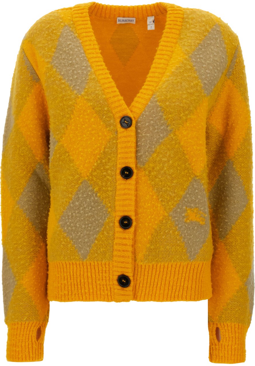 Burberry Burberry Embroidered wool cardigan Divers