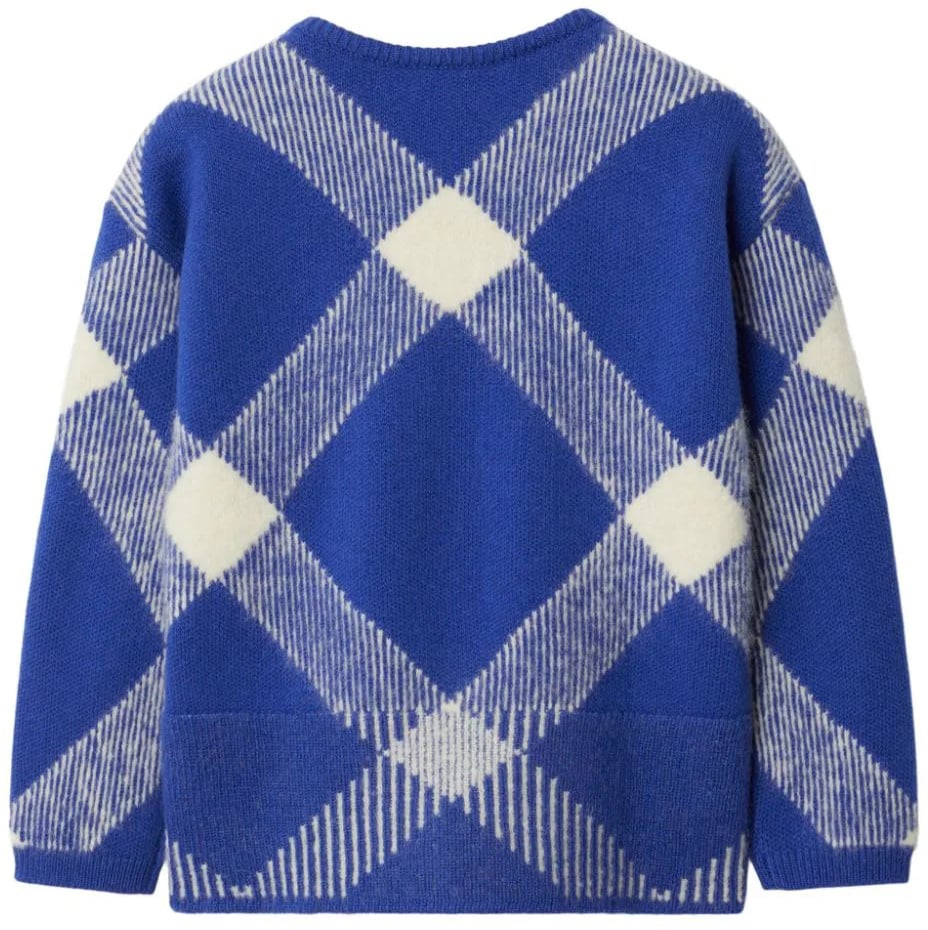 Burberry kg5 bettie check blue Blauw