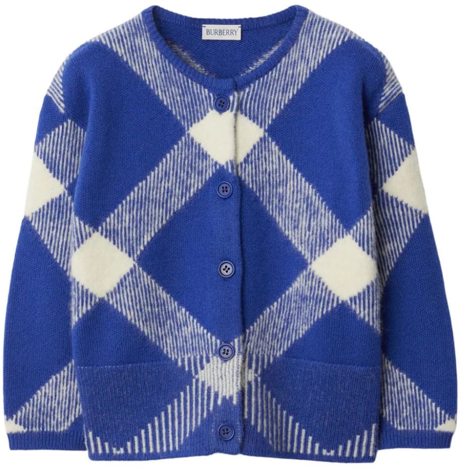 Burberry kg5 bettie check blue Blauw