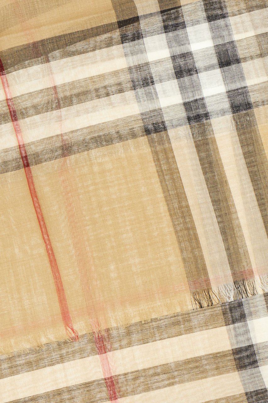 Burberry Embroidered wool blend scarf Divers