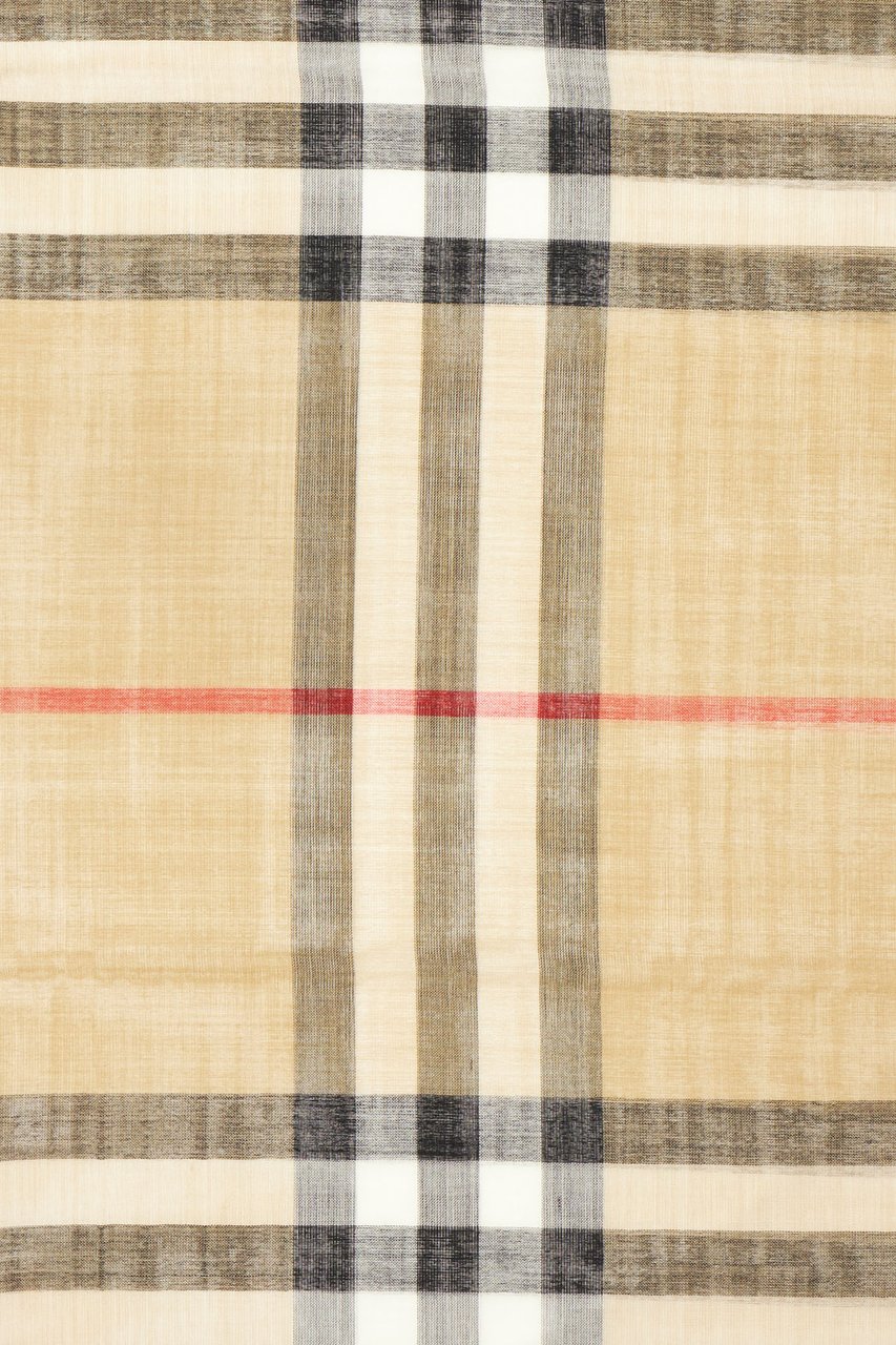 Burberry Embroidered wool blend scarf Divers