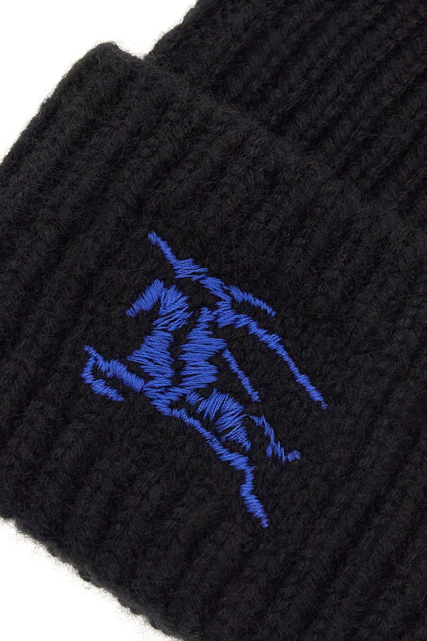 Burberry Burberry Black cashmere beanie hat Zwart