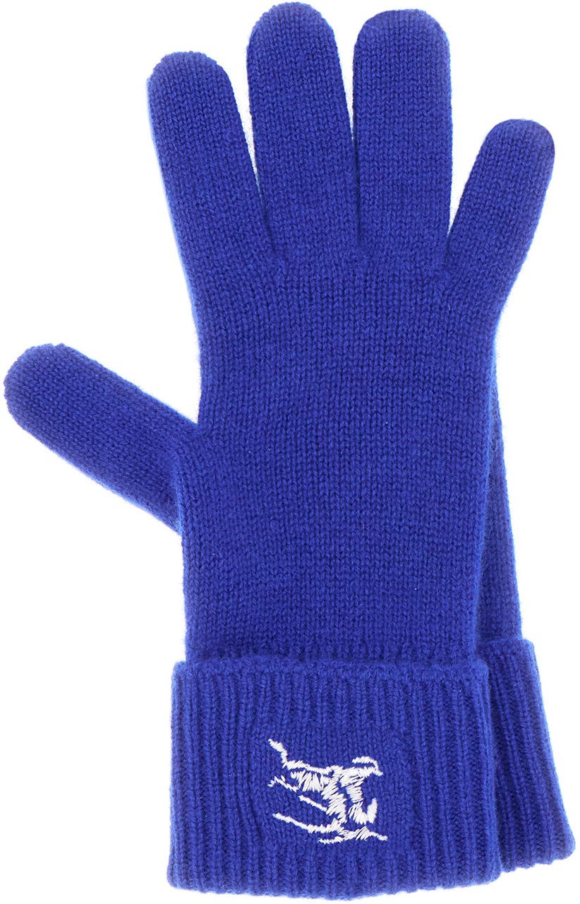 Burberry Burberry Blue cashmere blend gloves Blauw