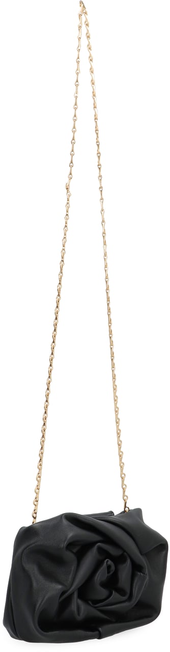 Burberry Rose leather clutch Zwart