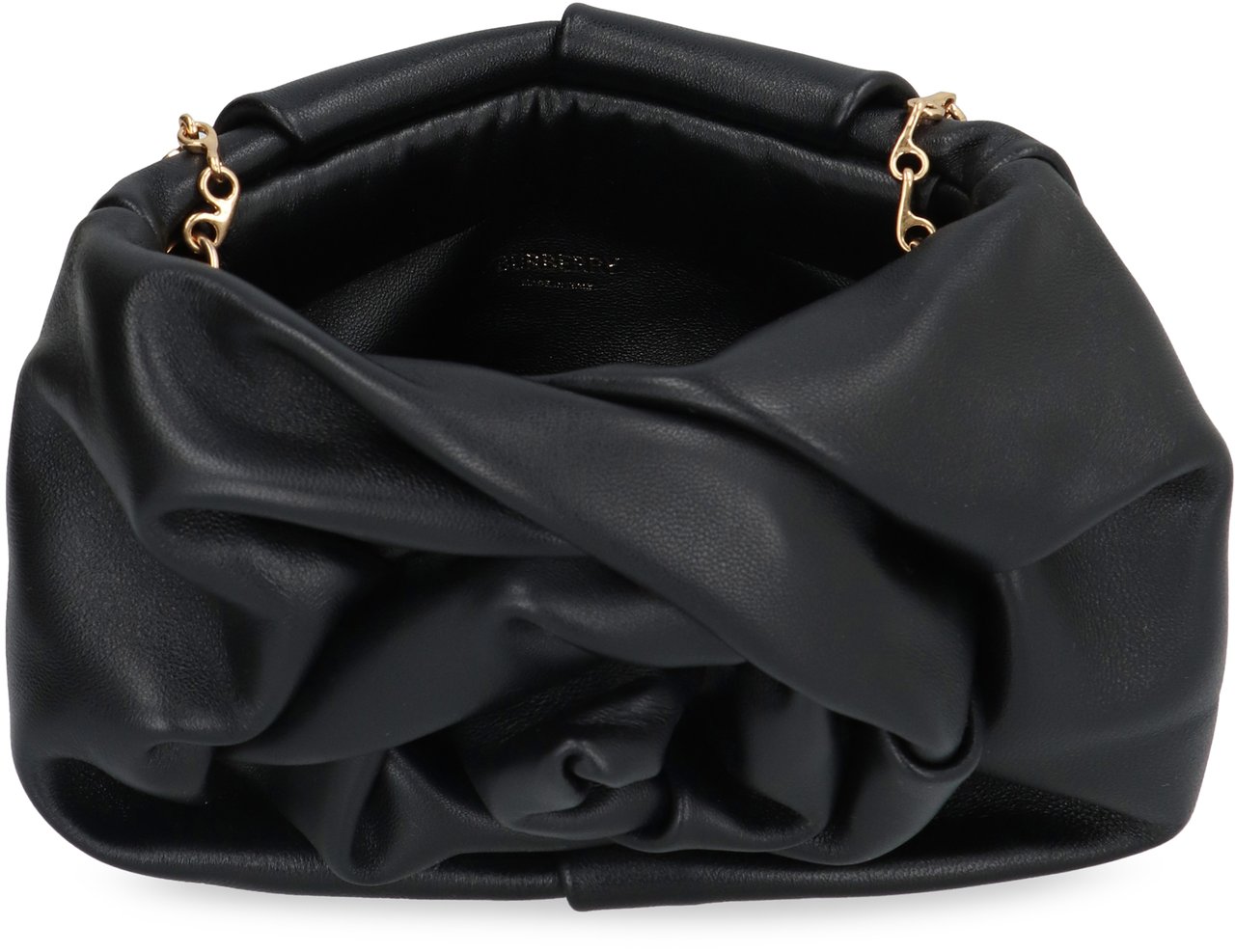 Burberry Rose leather clutch Zwart