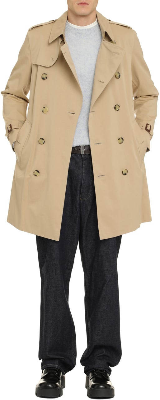 Burberry Kensington cotton trench coat Beige
