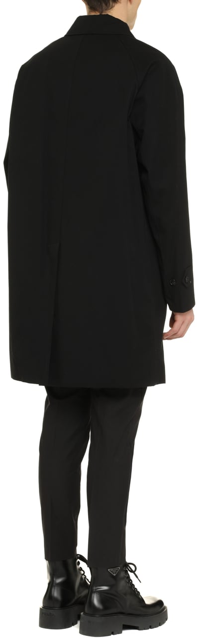 Burberry Camden cotton trench coat Zwart