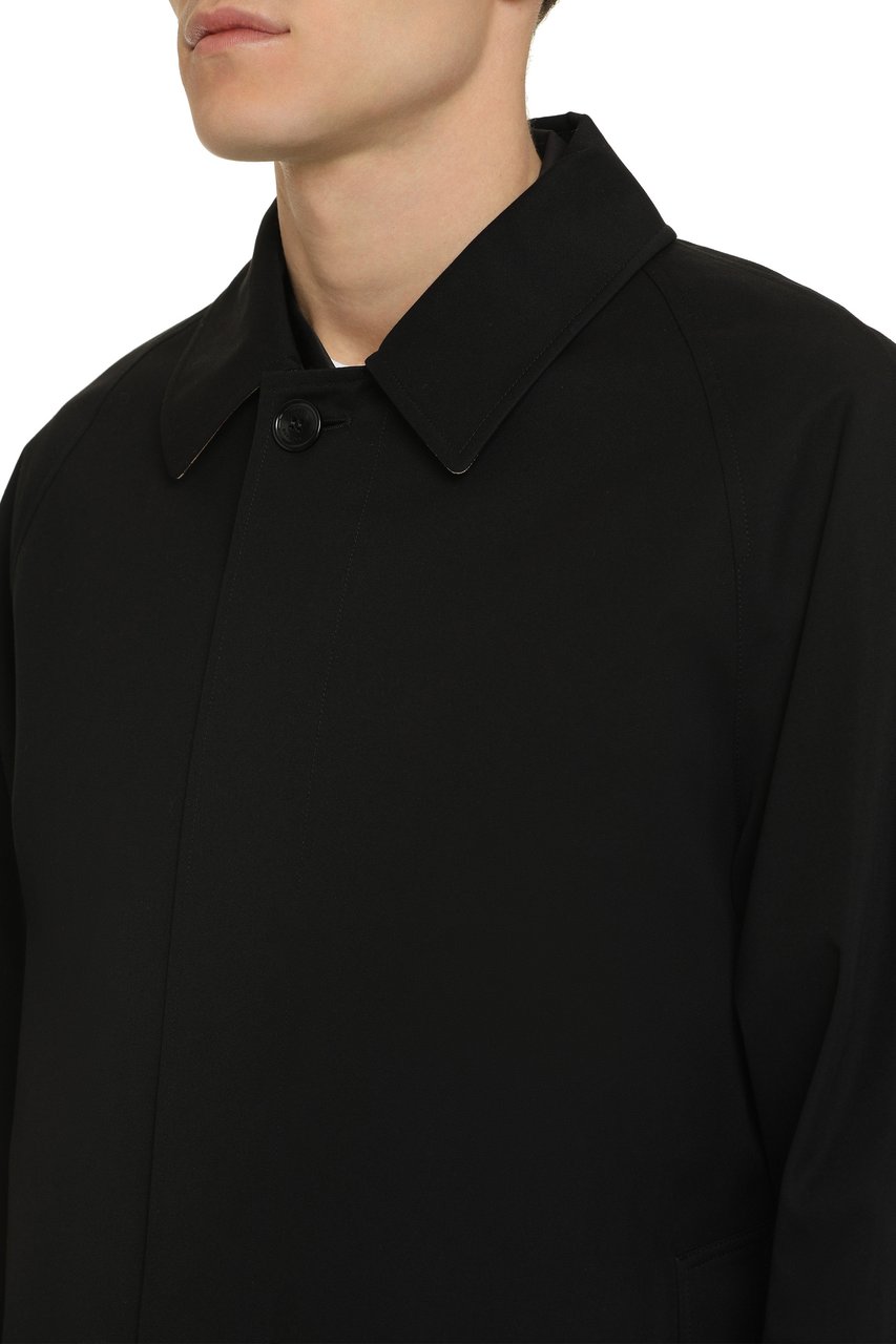 Burberry Camden cotton trench coat Zwart