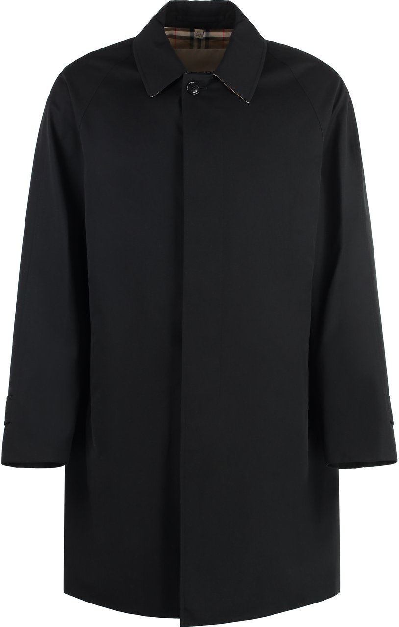 Burberry Camden cotton trench coat Zwart