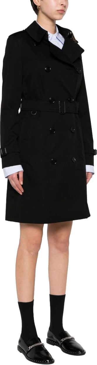 Burberry Coats Black Zwart