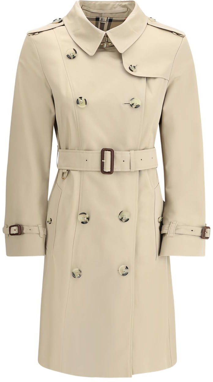 Burberry Coats Beige Beige