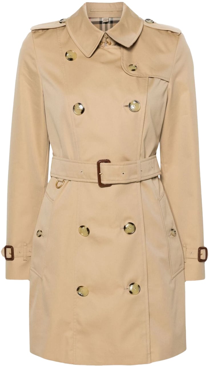 Burberry Coats Beige Beige