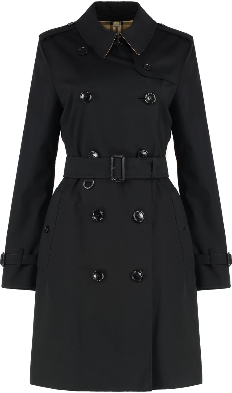 Burberry Cotton trench coat Zwart
