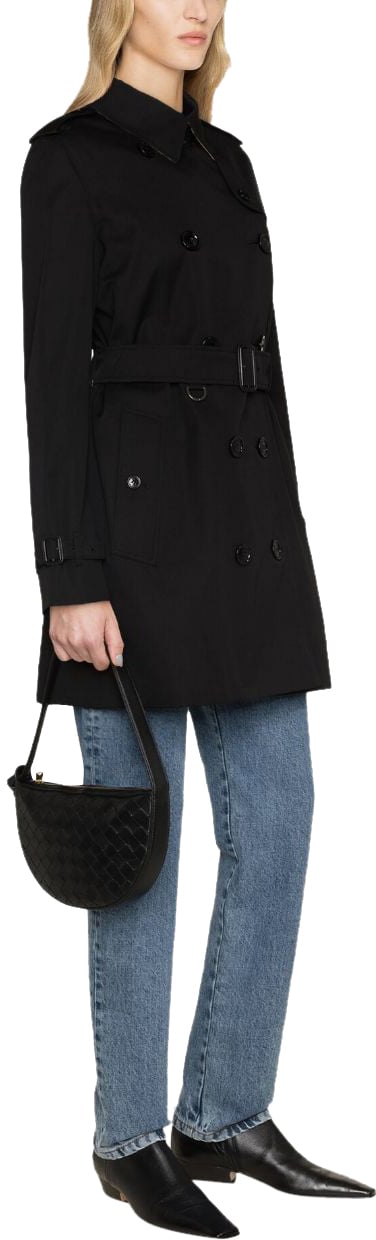 Burberry Coats Black Zwart