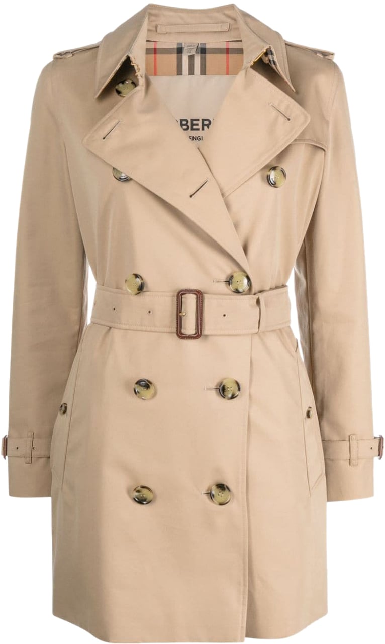 Burberry Coats Beige Beige