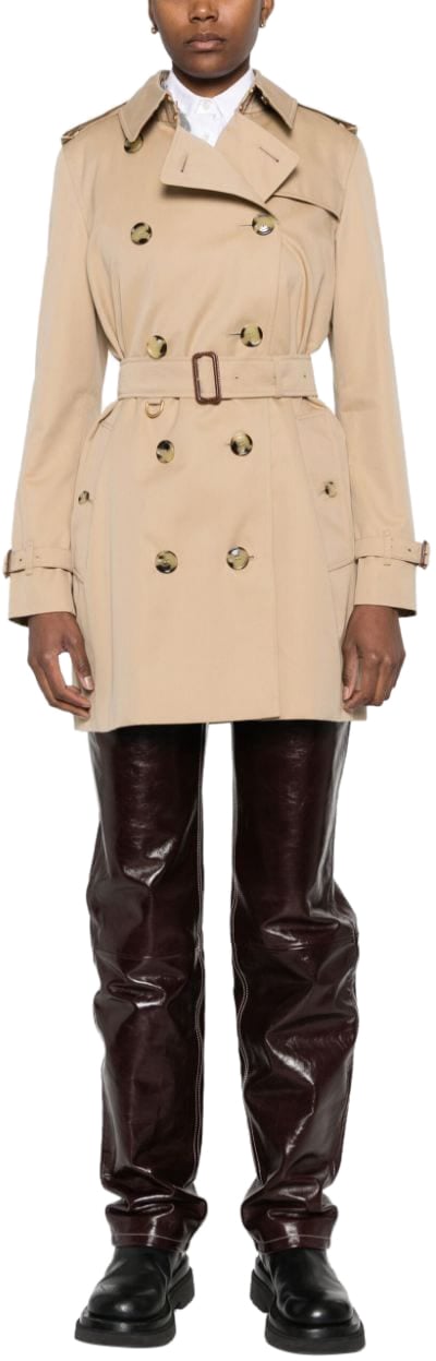 Burberry Coats Beige Beige