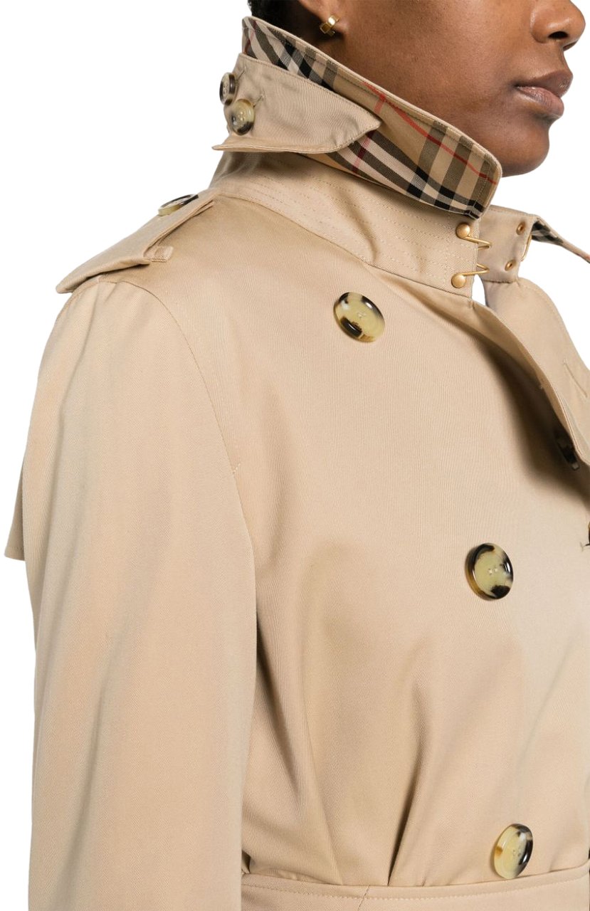 Burberry Coats Beige Beige