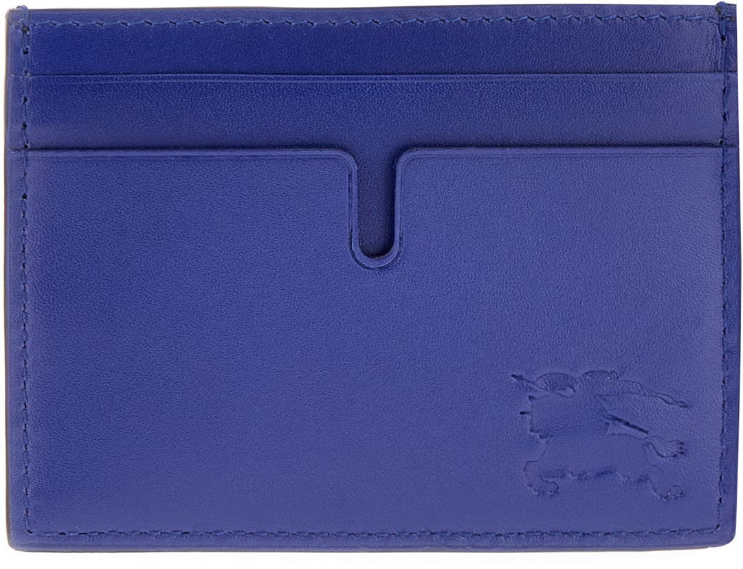 Burberry Burberry Blue leather card holder Blauw