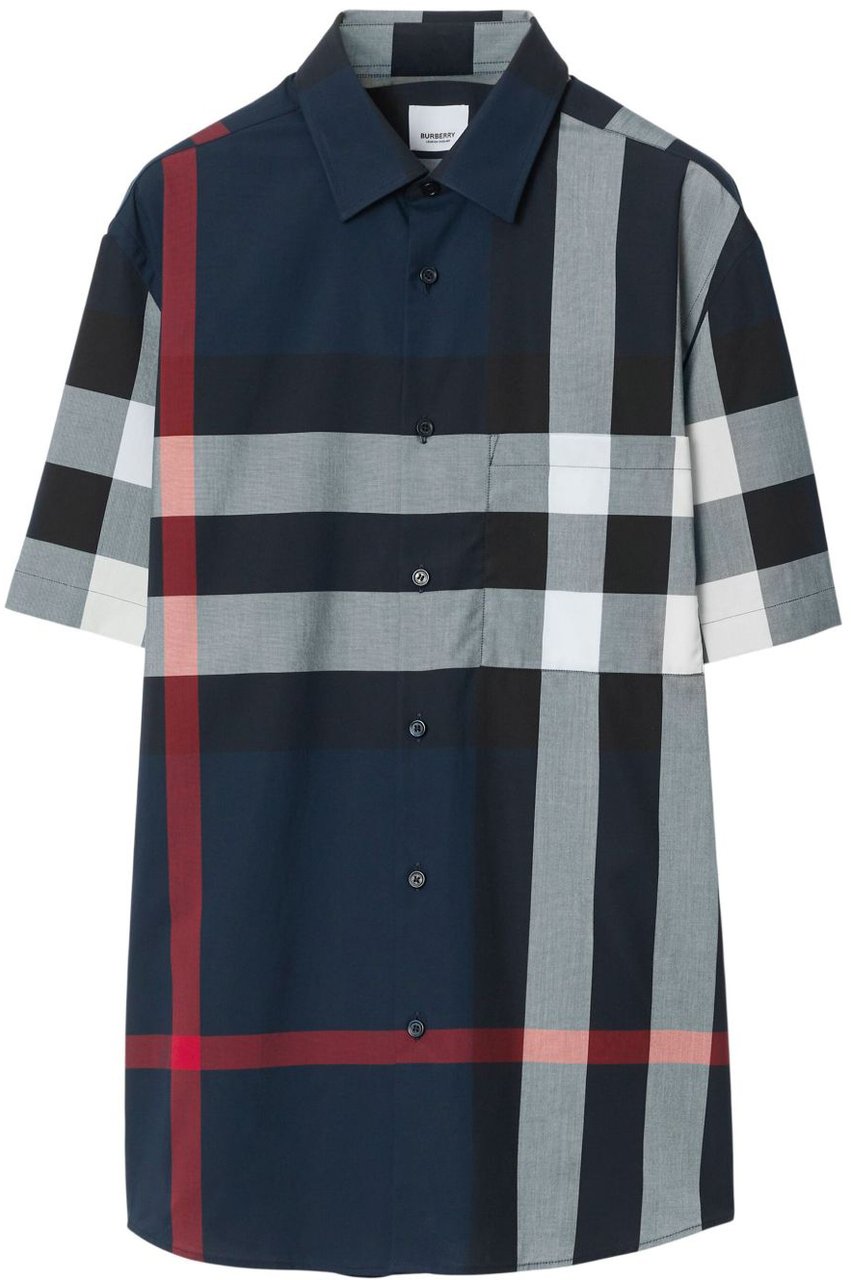 Burberry Shirts Blue Blauw