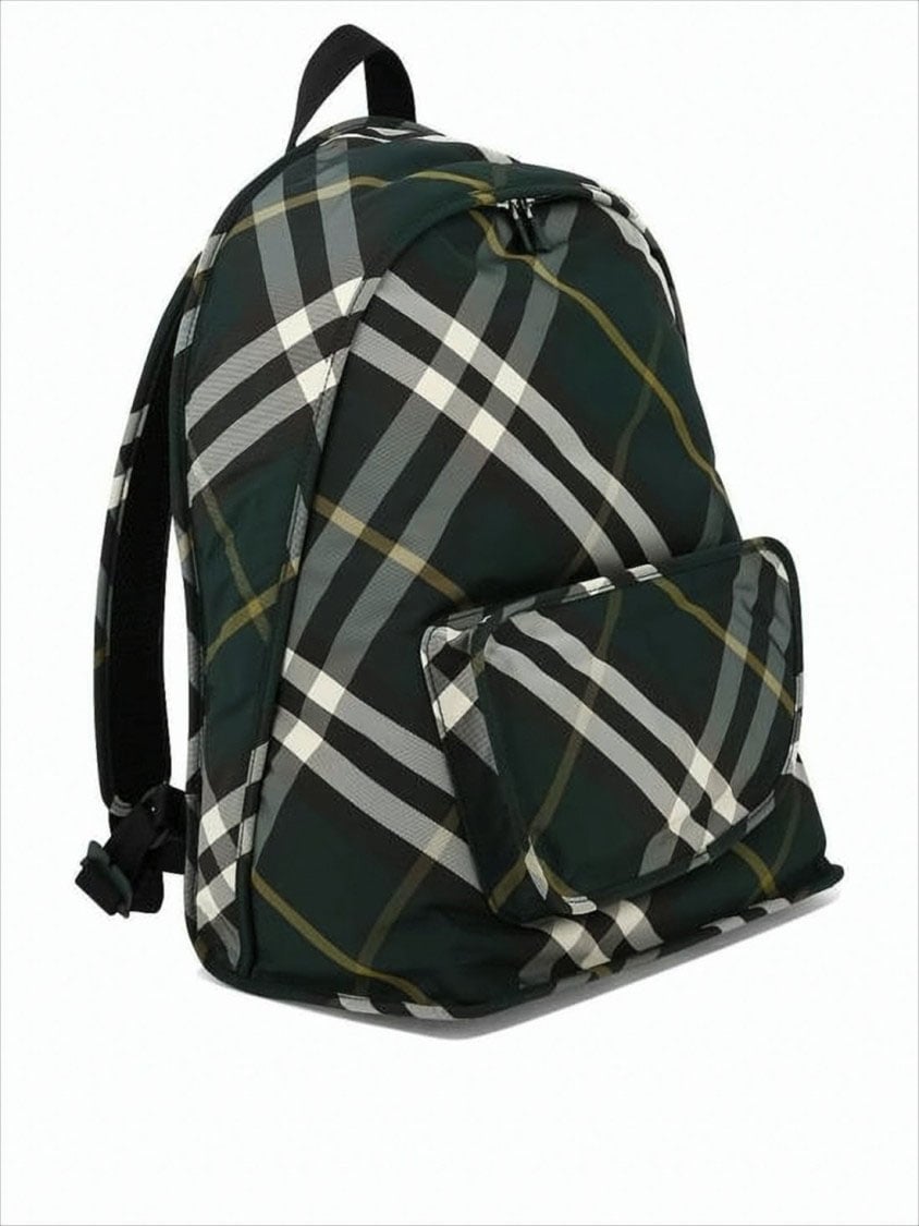 Burberry Black Nylon Backpack Wit