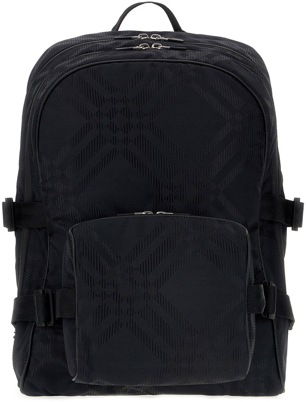 Burberry Burberry Black nylon blend backpack Zwart