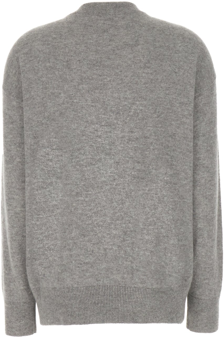 Burberry Burberry Melange grey cashmere sweater Grijs