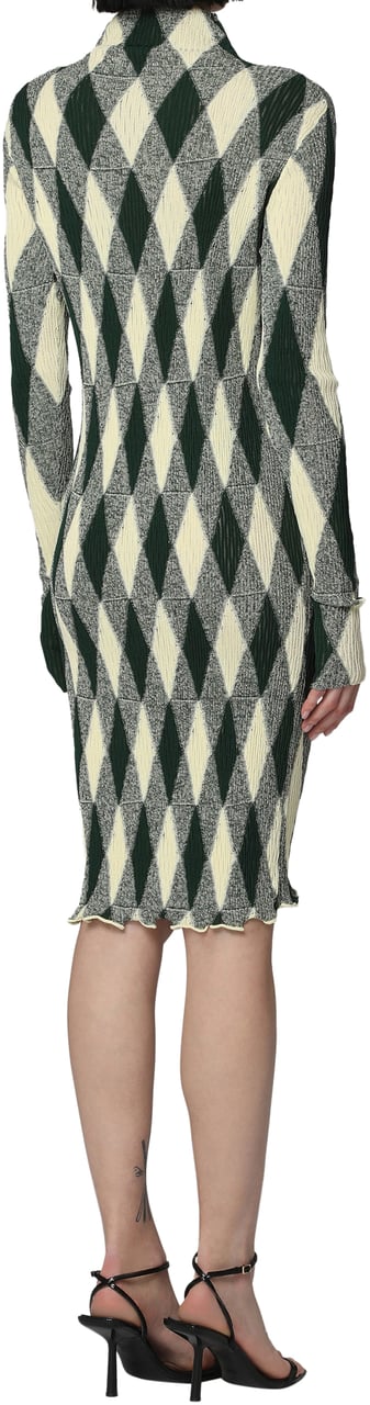Burberry Cotton-silk blend dress Groen
