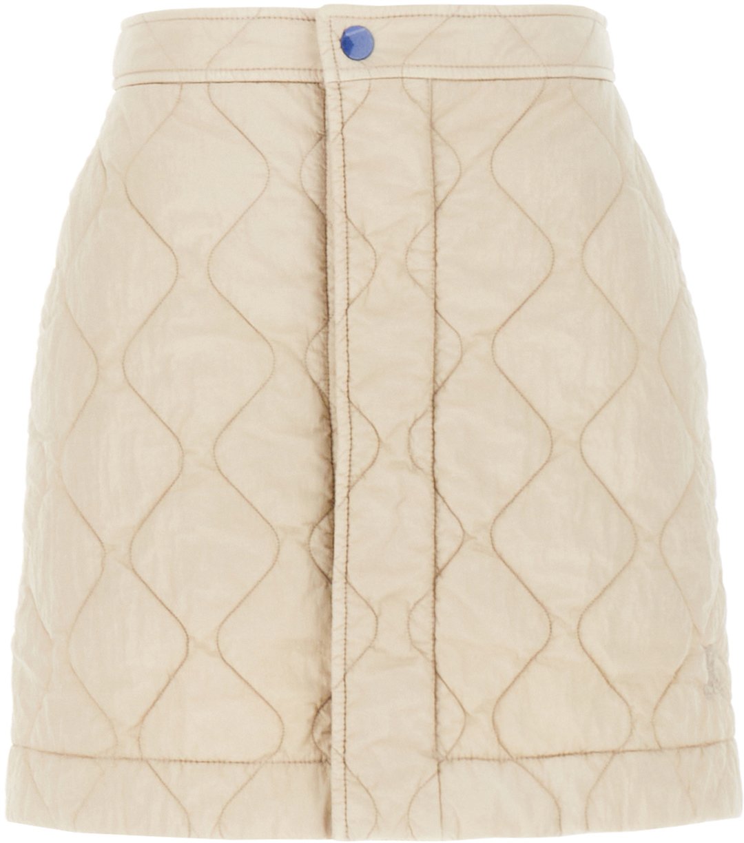Burberry Burberry Sand nylon padded mini skirt Beige