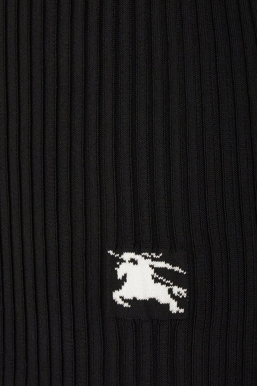 Burberry Burberry Black stretch viscose blend top Zwart