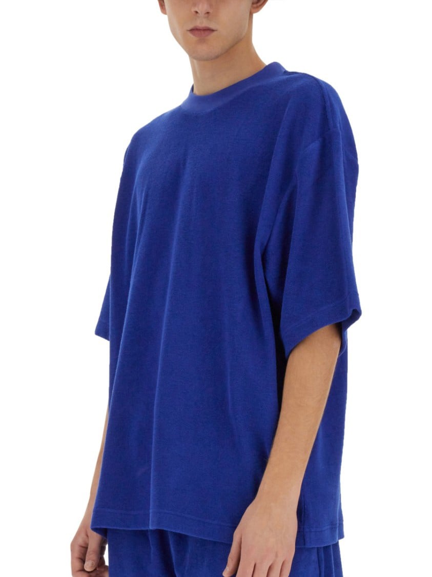 Burberry Relaxed Fit Oversized T-Shirt Blauw