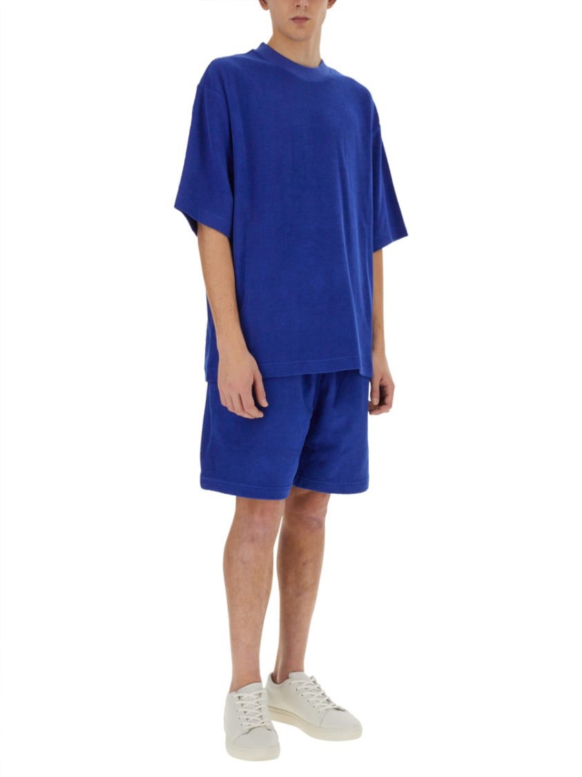 Burberry Relaxed Fit Oversized T-Shirt Blauw
