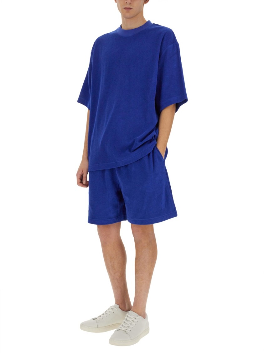 Burberry Cotton Bermuda Shorts Blauw