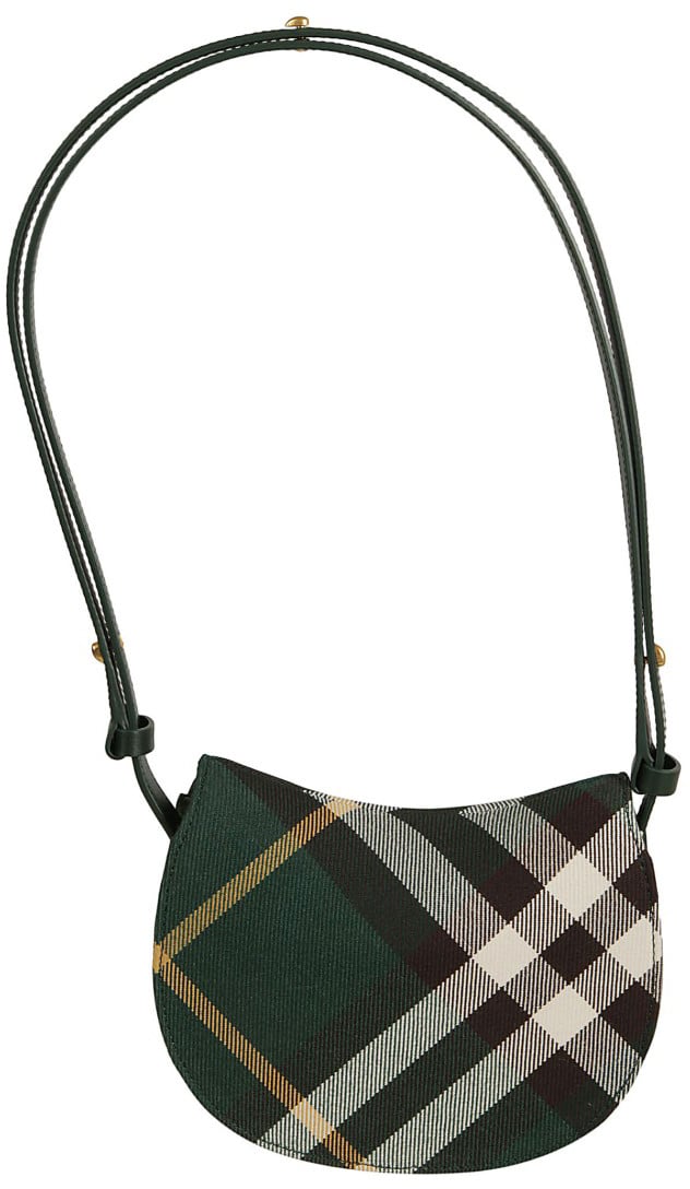 Burberry Half-Moon Green Plaid Bag Groen