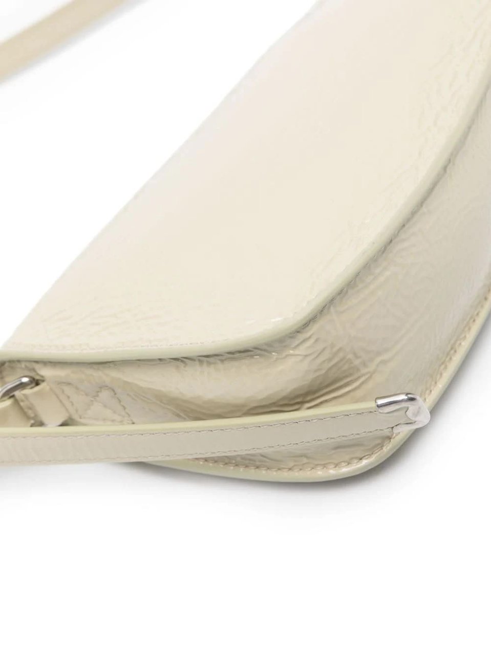 Burberry Shield Sling Mini Lambskin Shoulder Bag Neutraal