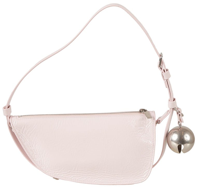 Burberry Curved Lamb Leather Bag Roze