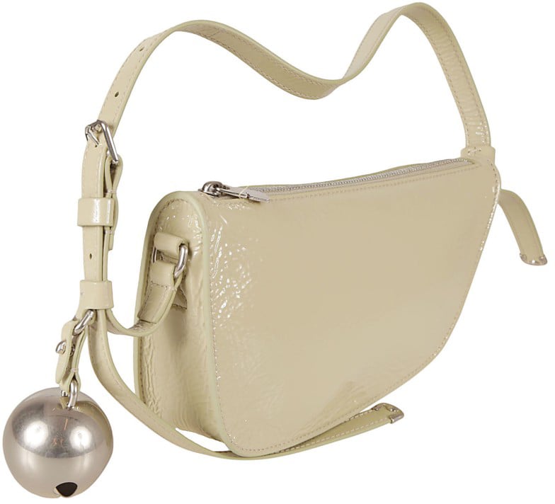 Burberry Curved Silhouette Lamb Leather Bag Neutraal