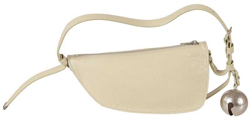 Burberry Curved Silhouette Lamb Leather Bag Neutraal