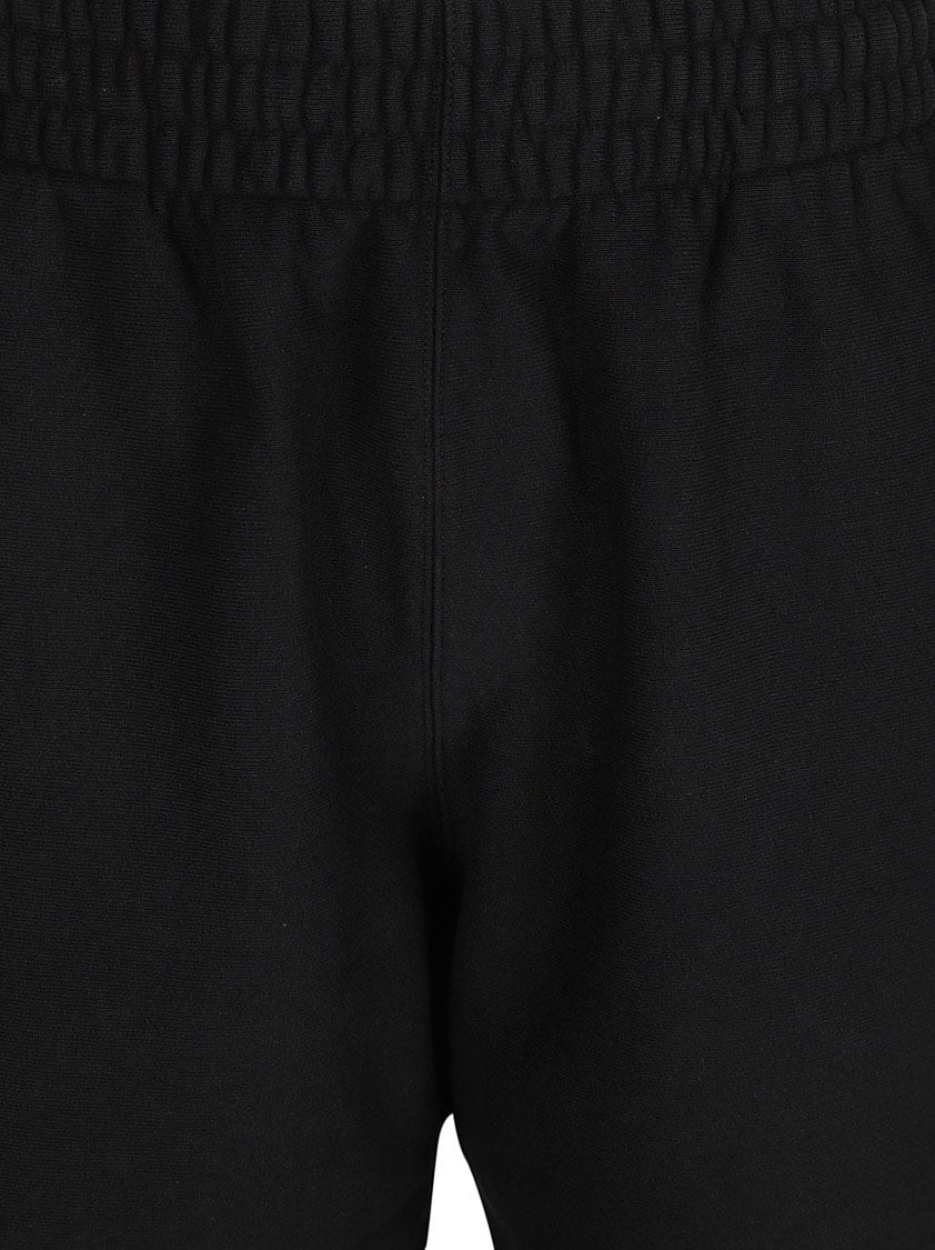 Burberry Relaxed Black Cotton Shorts Zwart