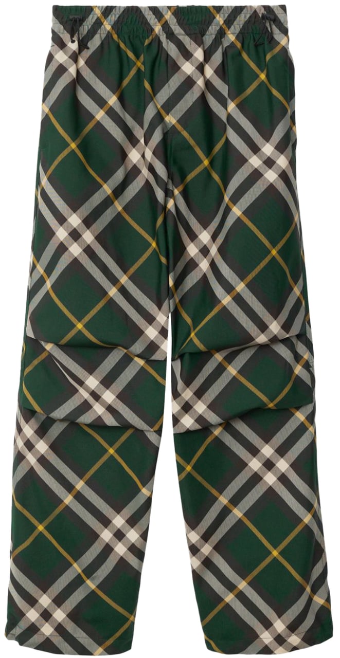 Burberry Trousers Green Groen