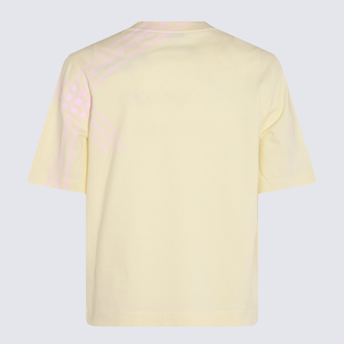 Burberry Plain Short-Sleeved T-Shirt with Classic Crew Neckline Neutraal