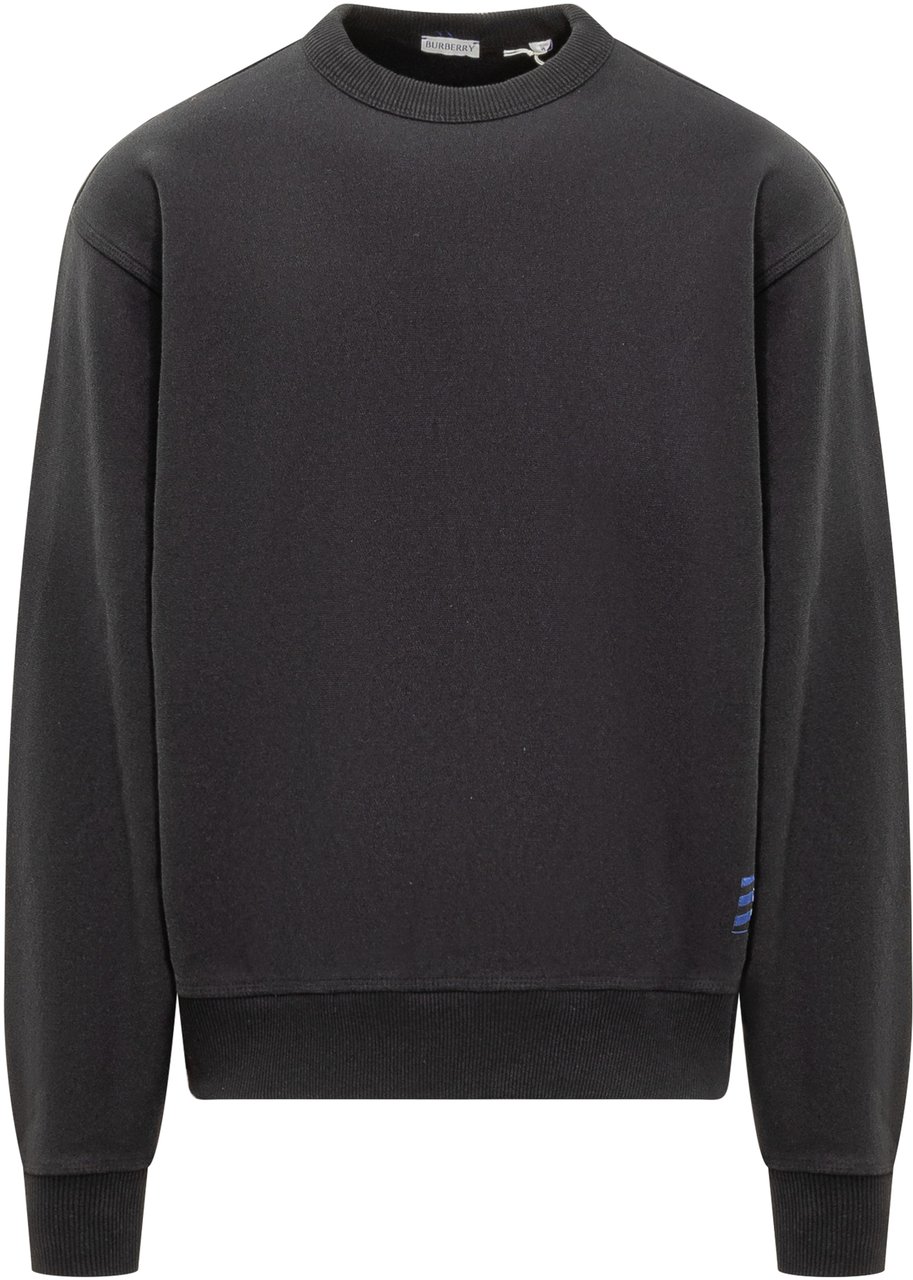 Burberry Felpa con Logo Blauw