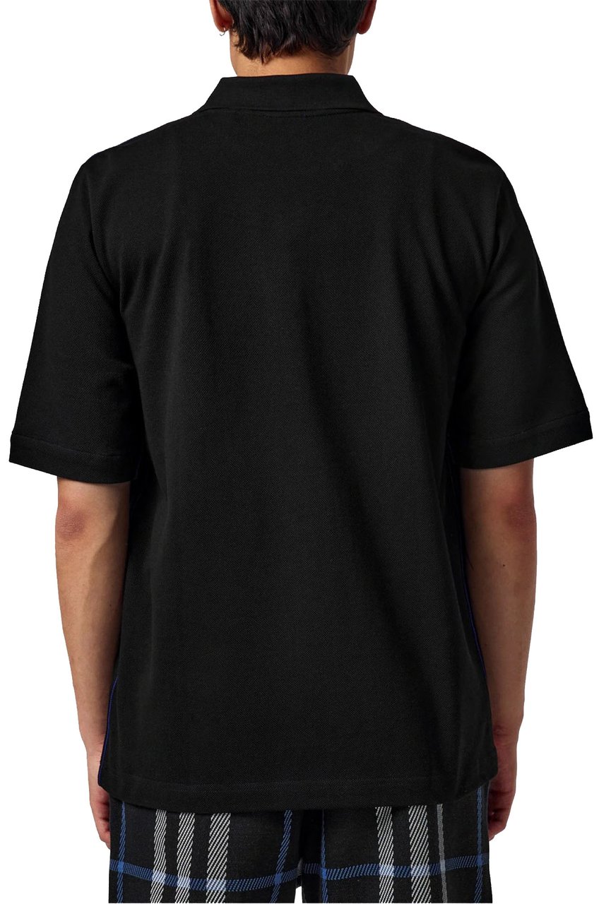 Burberry Short Sleeved Polo Shirt Zwart