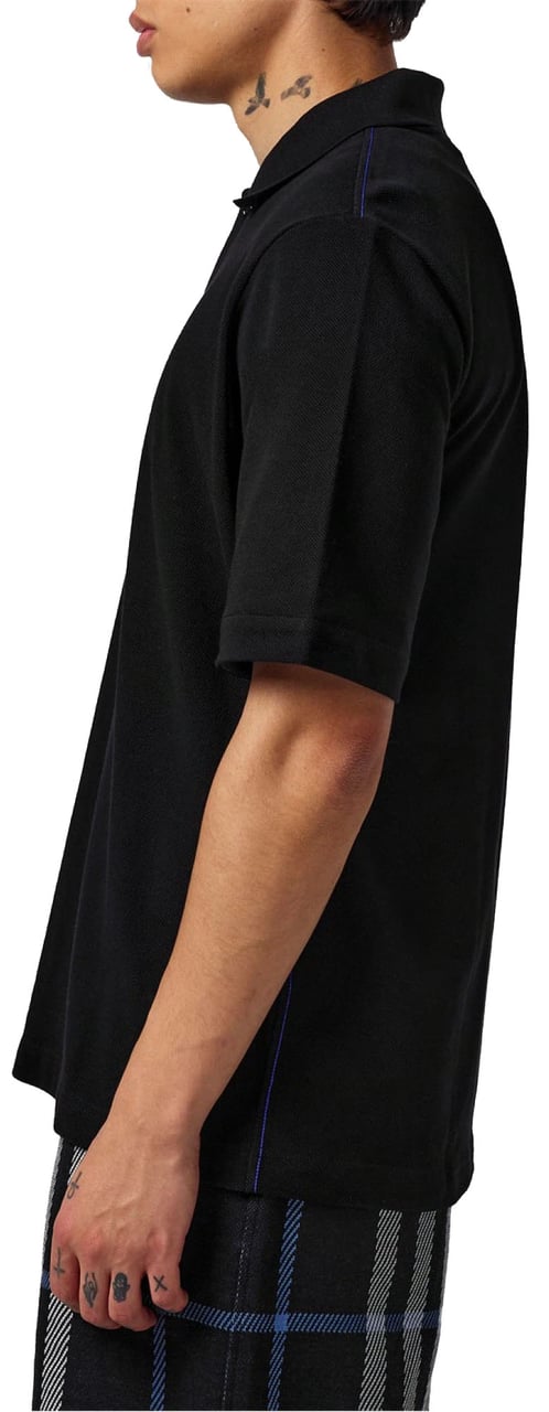 Burberry Short Sleeved Polo Shirt Zwart