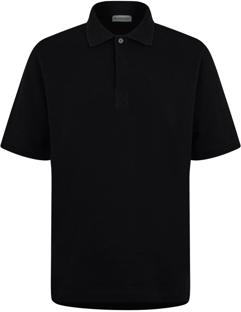 Burberry Short Sleeved Polo Shirt Zwart