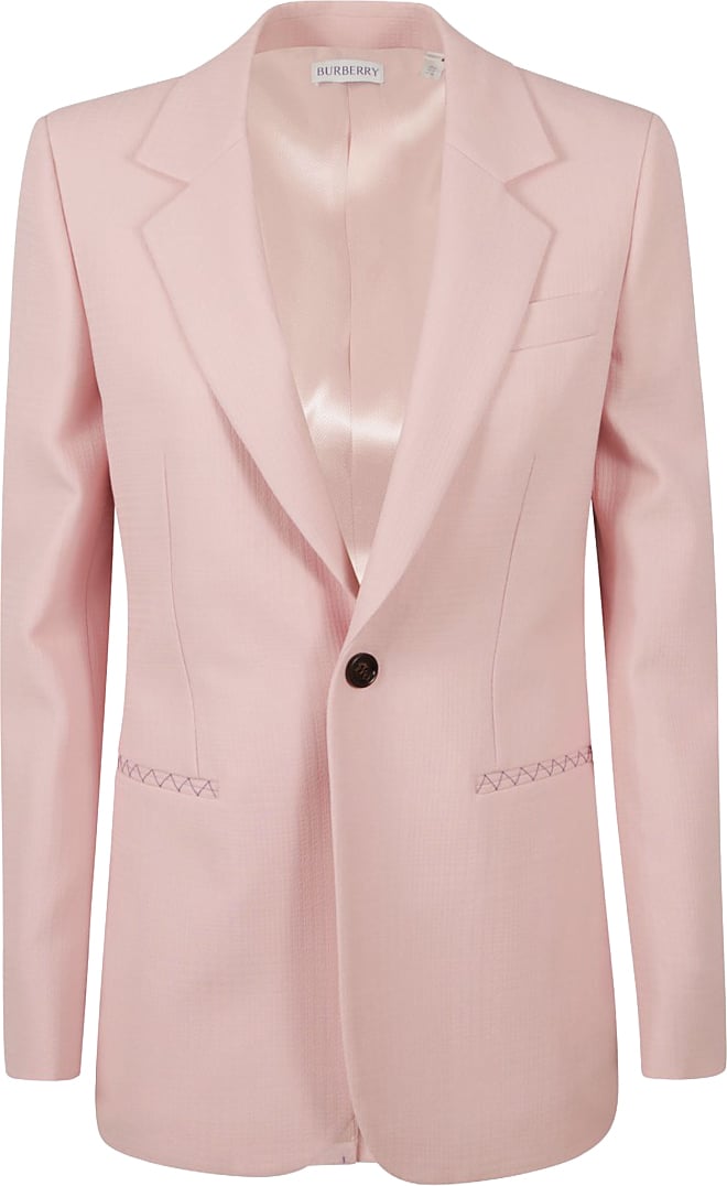 Burberry Tailored Virgin Wool Jacket Roze