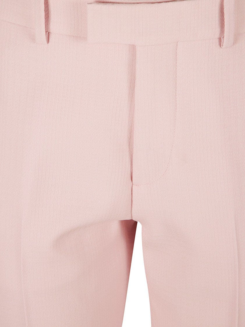 Burberry Tailored Straight-Leg Trousers With Subtle Texture Roze