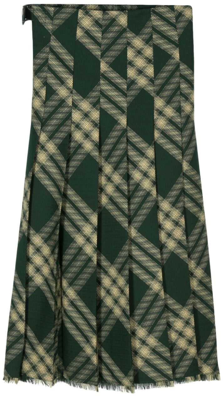 Burberry Skirts Green Groen
